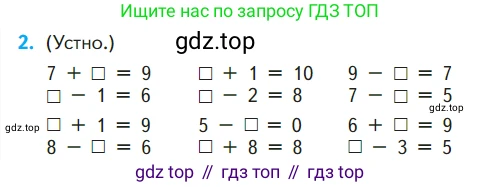 ГДЗ Математика, 1 класс Учебник, авторы: Моро Мария Игнатьевна, Волкова Светлана Ивановна, Степанова Светлана Вячеславовна, издательство Просвещение, Москва, 2023, белого цвета, Часть 1, страница 92, номер 2, Условие
