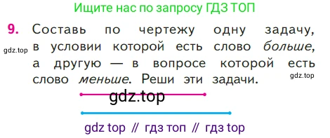ГДЗ Математика, 1 класс Учебник, авторы: Моро Мария Игнатьевна, Волкова Светлана Ивановна, Степанова Светлана Вячеславовна, издательство Просвещение, Москва, 2023, белого цвета, Часть 2, страница 24, номер 9, Условие