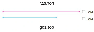 ОТрезки синего и красного цвета разной длины