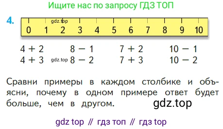 ГДЗ Математика, 1 класс Учебник, авторы: Моро Мария Игнатьевна, Волкова Светлана Ивановна, Степанова Светлана Вячеславовна, издательство Просвещение, Москва, 2023, белого цвета, Часть 2, страница 5, номер 4, Условие