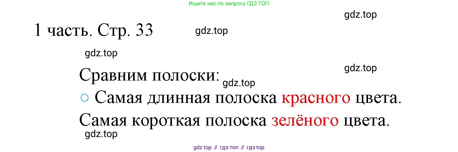 ГДЗ Математика, 1 класс Учебник, авторы: Моро Мария Игнатьевна, Волкова Светлана Ивановна, Степанова Светлана Вячеславовна, издательство Просвещение, Москва, 2023, белого цвета, Часть 1, страница 33, номер 33, Решение