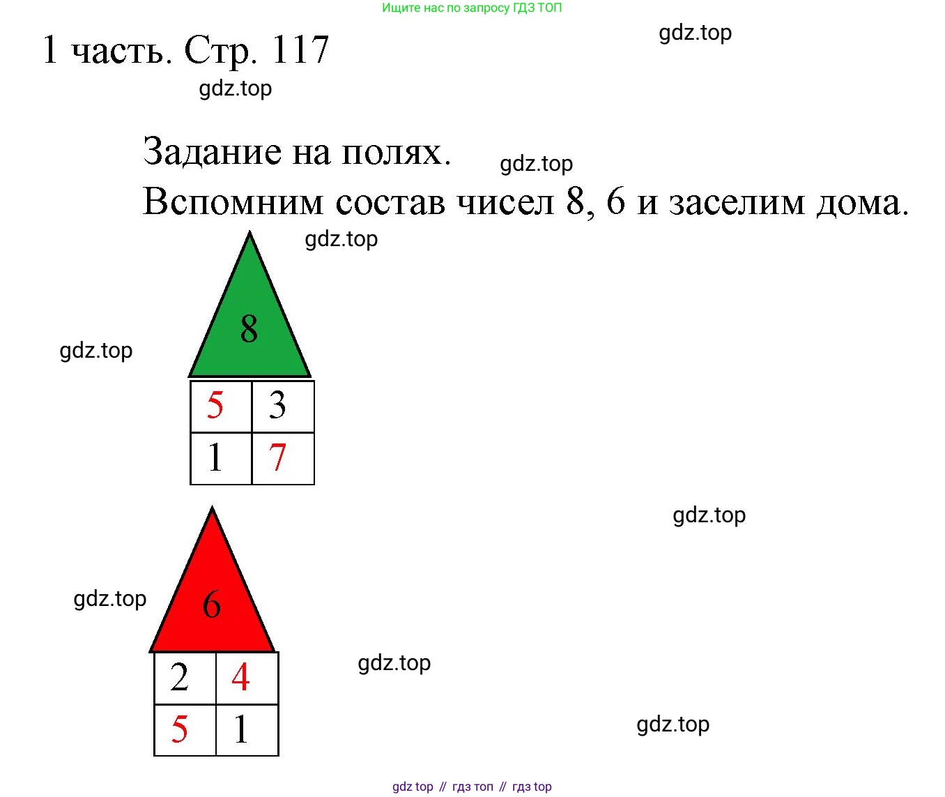 ГДЗ Математика, 1 класс Учебник, авторы: Моро Мария Игнатьевна, Волкова Светлана Ивановна, Степанова Светлана Вячеславовна, издательство Просвещение, Москва, 2023, белого цвета, Часть 1, страница 117, Решение