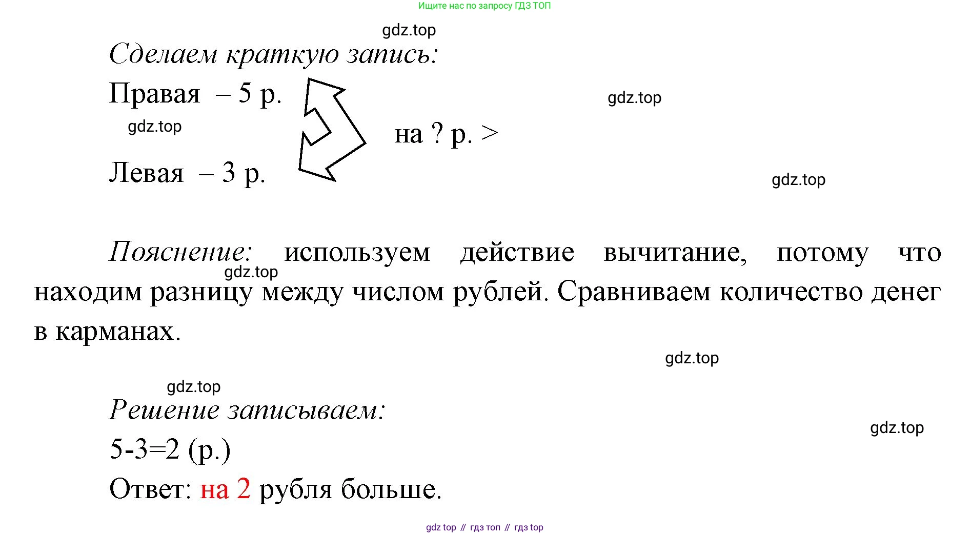 ГДЗ Математика, 1 класс Учебник, авторы: Моро Мария Игнатьевна, Волкова Светлана Ивановна, Степанова Светлана Вячеславовна, издательство Просвещение, Москва, 2023, белого цвета, Часть 2, страница 44, номер 20, Решение (продолжение 2)