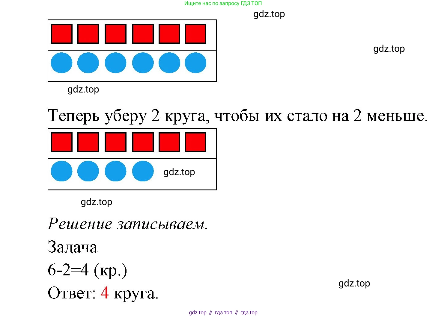 ГДЗ Математика, 1 класс Учебник, авторы: Моро Мария Игнатьевна, Волкова Светлана Ивановна, Степанова Светлана Вячеславовна, издательство Просвещение, Москва, 2023, белого цвета, Часть 2, страница 7, номер 1, Решение (продолжение 2)