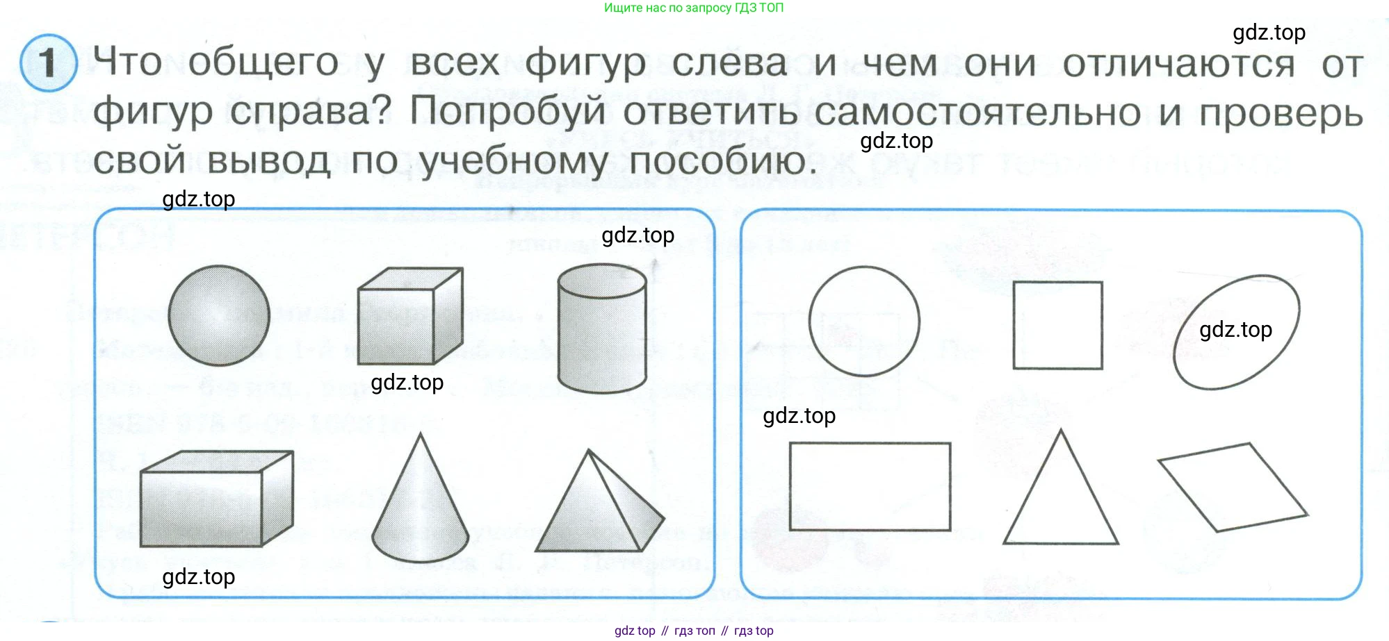 Математика, 1 класс рабочая тетрадь, автор: Петерсон Людмила Георгиевна, издательство Просвещение, Москва, 2020, жёлтого цвета, Часть 1, страница 4, номер 1, Условие 2023