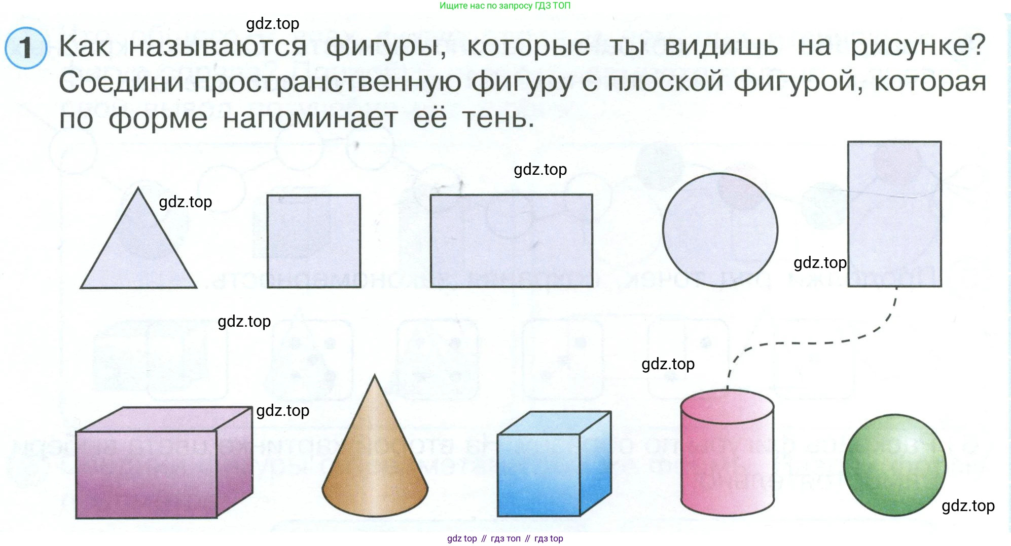 Математика, 1 класс рабочая тетрадь, автор: Петерсон Людмила Георгиевна, издательство Просвещение, Москва, 2020, жёлтого цвета, Часть 1, страница 6, номер 1, Условие 2023