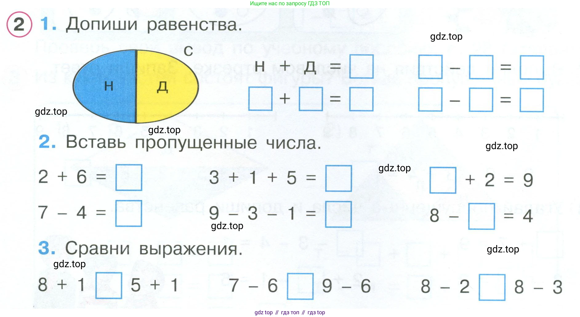 Математика, 1 класс рабочая тетрадь, автор: Петерсон Людмила Георгиевна, издательство Просвещение, Москва, 2020, жёлтого цвета, Часть 2, страница 32, номер 2, Условие 2023