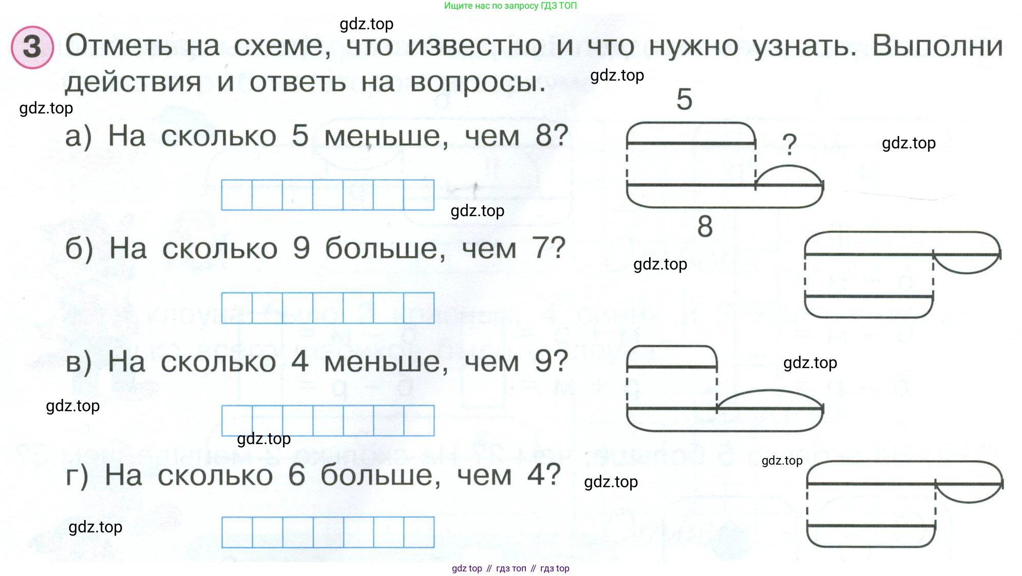 Математика, 1 класс рабочая тетрадь, автор: Петерсон Людмила Георгиевна, издательство Просвещение, Москва, 2020, жёлтого цвета, Часть 2, страница 54, номер 3, Условие 2023