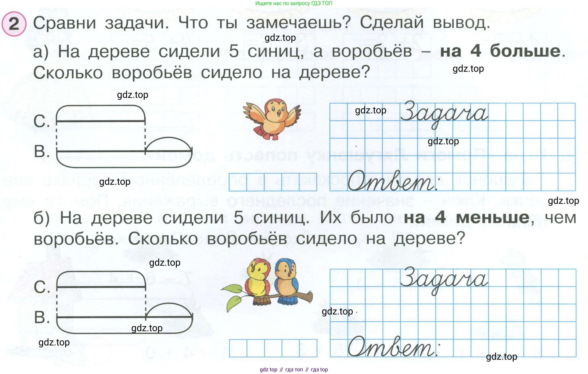 Математика, 1 класс рабочая тетрадь, автор: Петерсон Людмила Георгиевна, издательство Просвещение, Москва, 2020, жёлтого цвета, Часть 2, страница 57, номер 2, Условие 2023