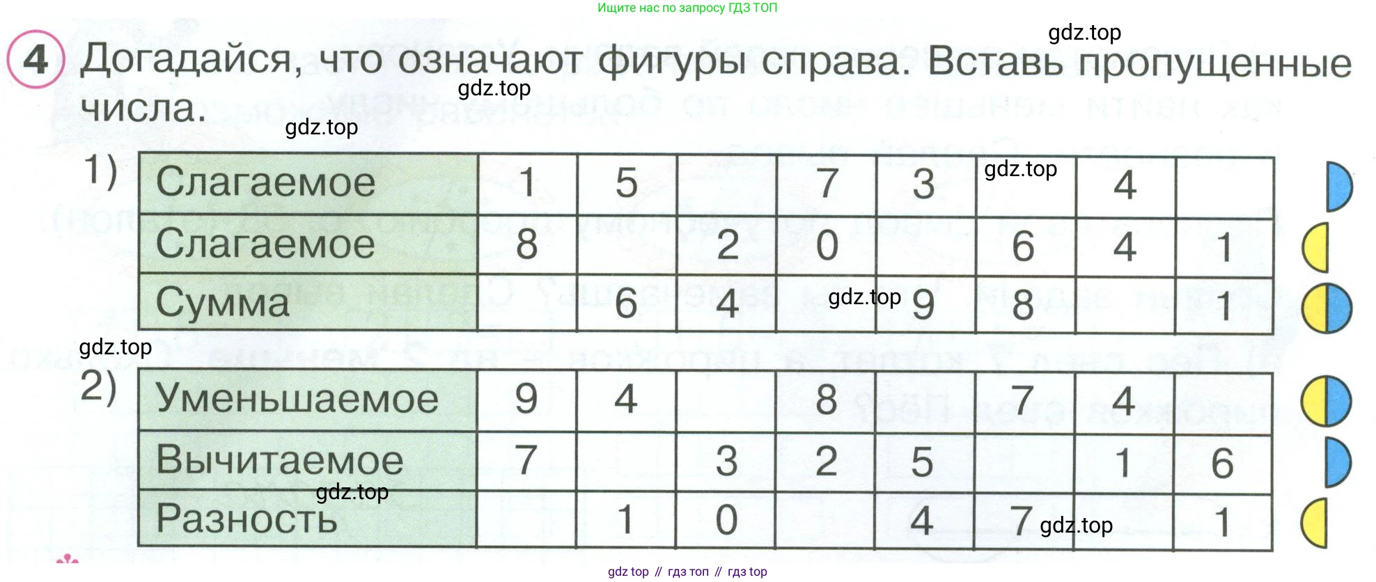 Математика, 1 класс рабочая тетрадь, автор: Петерсон Людмила Георгиевна, издательство Просвещение, Москва, 2020, жёлтого цвета, Часть 2, страница 60, номер 4, Условие 2023