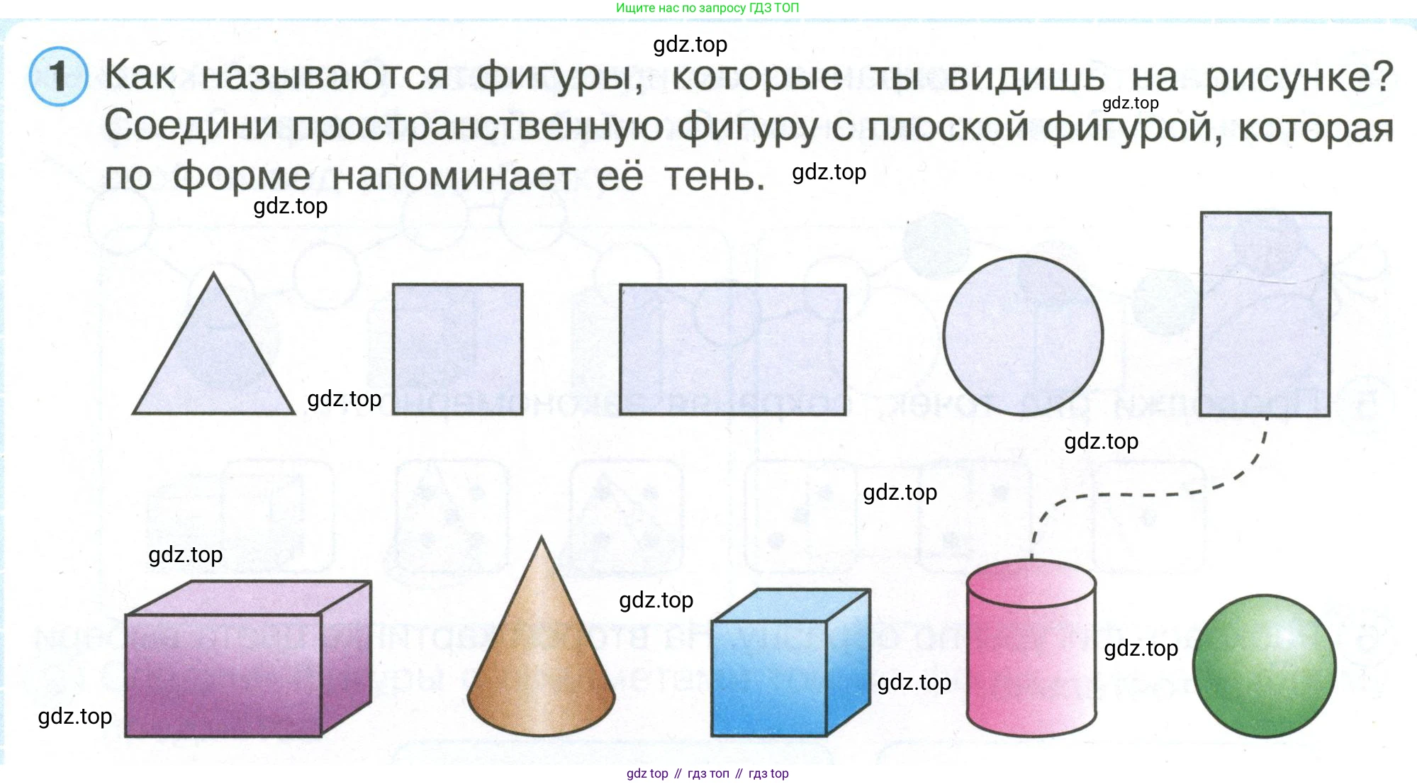 Математика, 1 класс рабочая тетрадь, автор: Петерсон Людмила Георгиевна, издательство Просвещение, Москва, 2020, жёлтого цвета, Часть 1, страница 6, номер 1, Условие 2020-2022