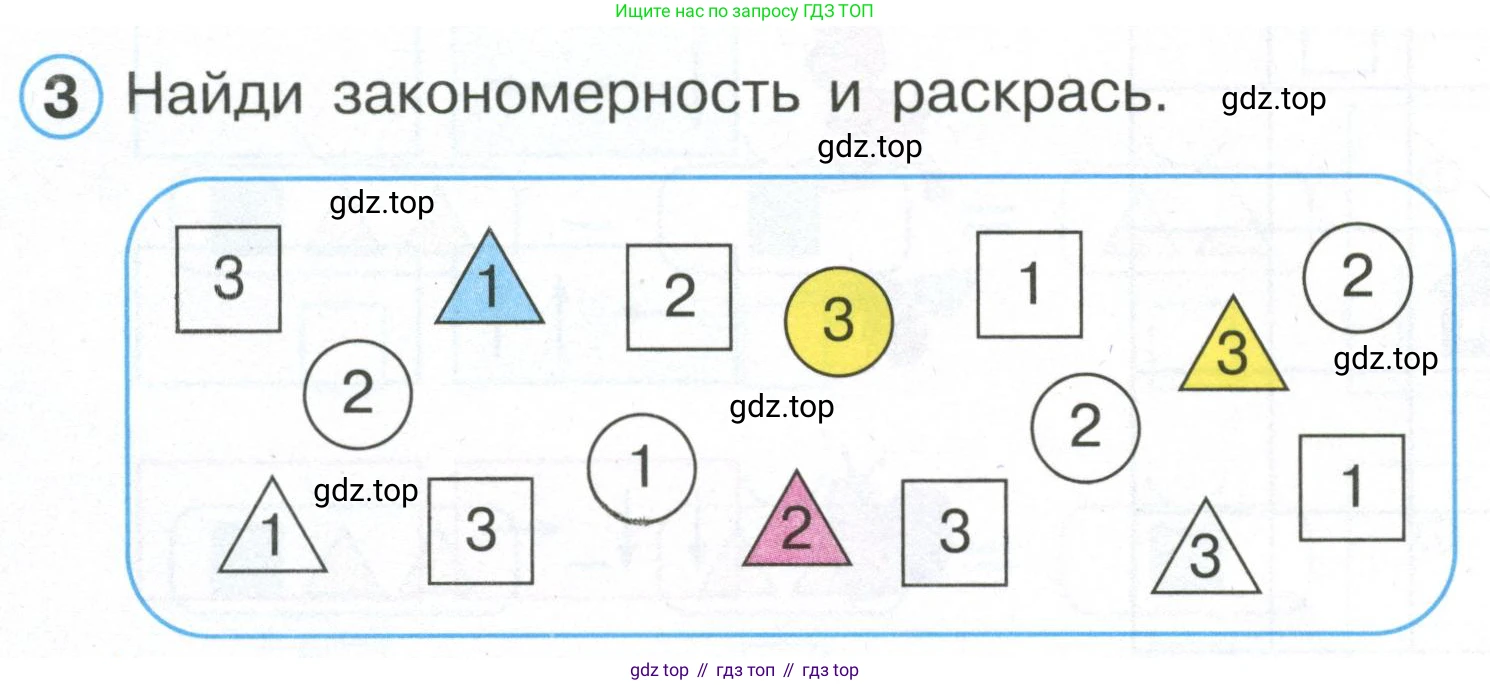 Математика, 1 класс рабочая тетрадь, автор: Петерсон Людмила Георгиевна, издательство Просвещение, Москва, 2020, жёлтого цвета, Часть 1, страница 36, номер 3, Условие 2020-2022