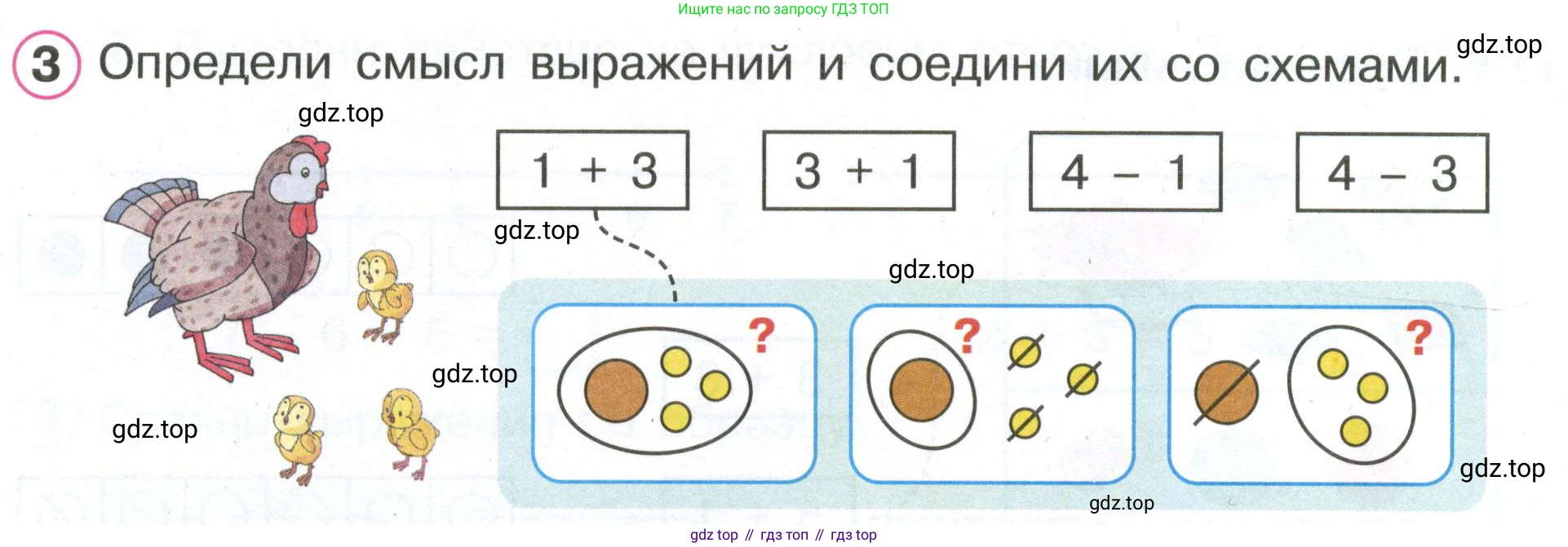 Математика, 1 класс рабочая тетрадь, автор: Петерсон Людмила Георгиевна, издательство Просвещение, Москва, 2020, жёлтого цвета, Часть 2, страница 11, номер 3, Условие 2020-2022