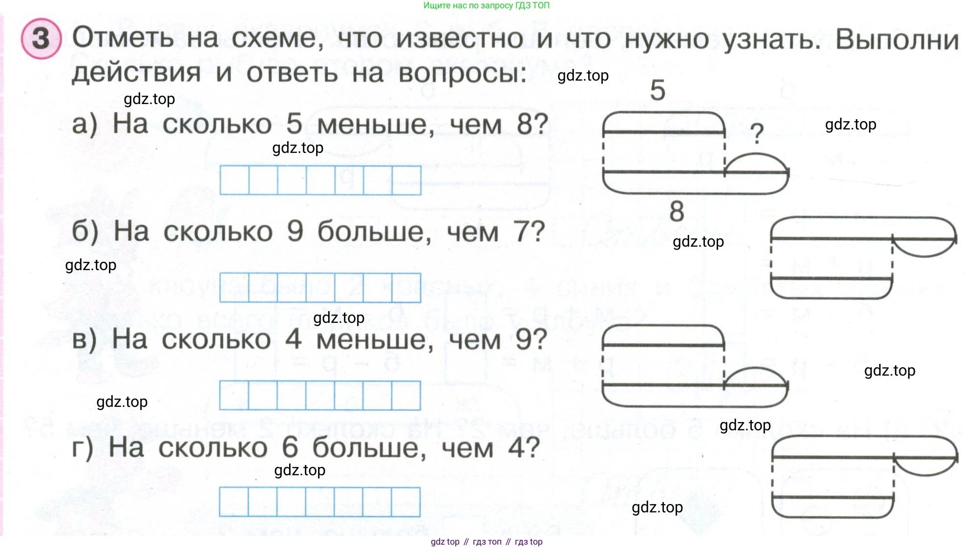 Математика, 1 класс рабочая тетрадь, автор: Петерсон Людмила Георгиевна, издательство Просвещение, Москва, 2020, жёлтого цвета, Часть 2, страница 54, номер 3, Условие 2020-2022