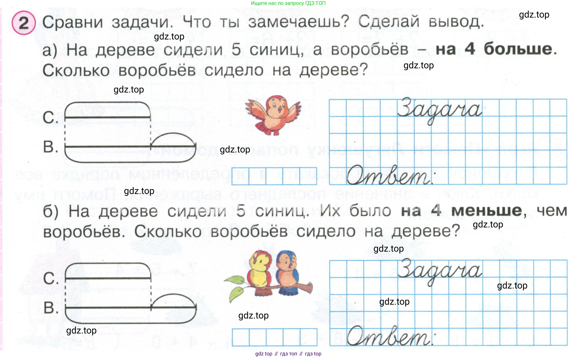Математика, 1 класс рабочая тетрадь, автор: Петерсон Людмила Георгиевна, издательство Просвещение, Москва, 2020, жёлтого цвета, Часть 2, страница 57, номер 2, Условие 2020-2022