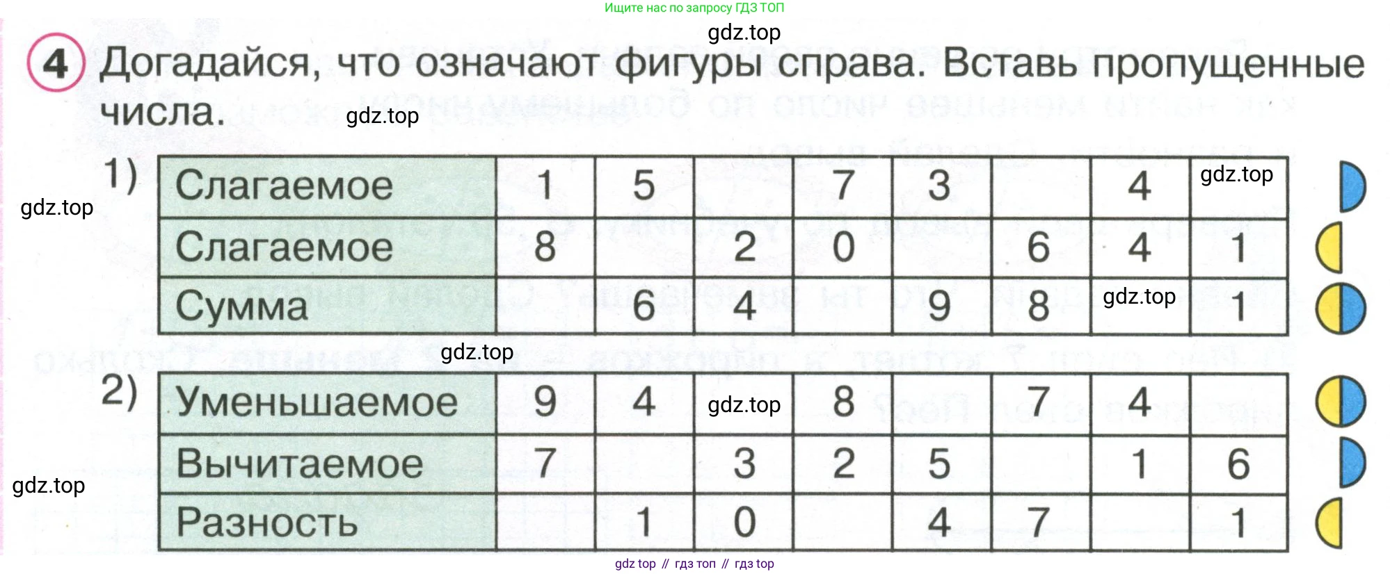 Математика, 1 класс рабочая тетрадь, автор: Петерсон Людмила Георгиевна, издательство Просвещение, Москва, 2020, жёлтого цвета, Часть 2, страница 60, номер 4, Условие 2020-2022