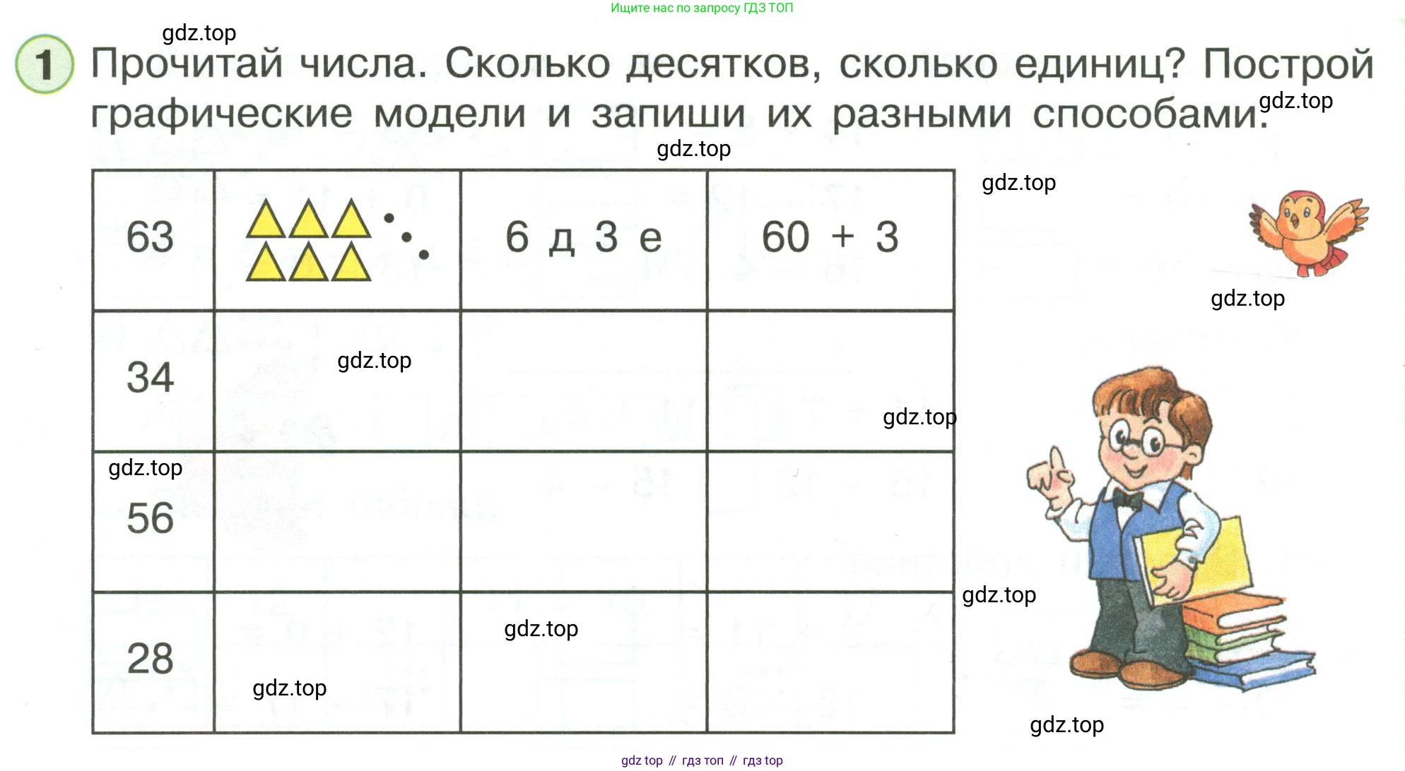 Математика, 1 класс рабочая тетрадь, автор: Петерсон Людмила Георгиевна, издательство Просвещение, Москва, 2020, жёлтого цвета, Часть 3, страница 40, номер 1, Условие 2020-2022