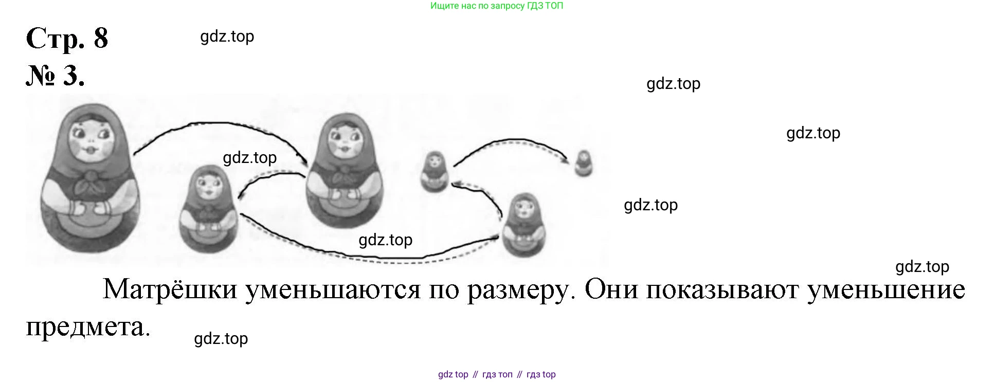 Математика, 1 класс рабочая тетрадь, автор: Петерсон Людмила Георгиевна, издательство Просвещение, Москва, 2020, жёлтого цвета, Часть 1, страница 8, номер 3, Решение 2020-2022