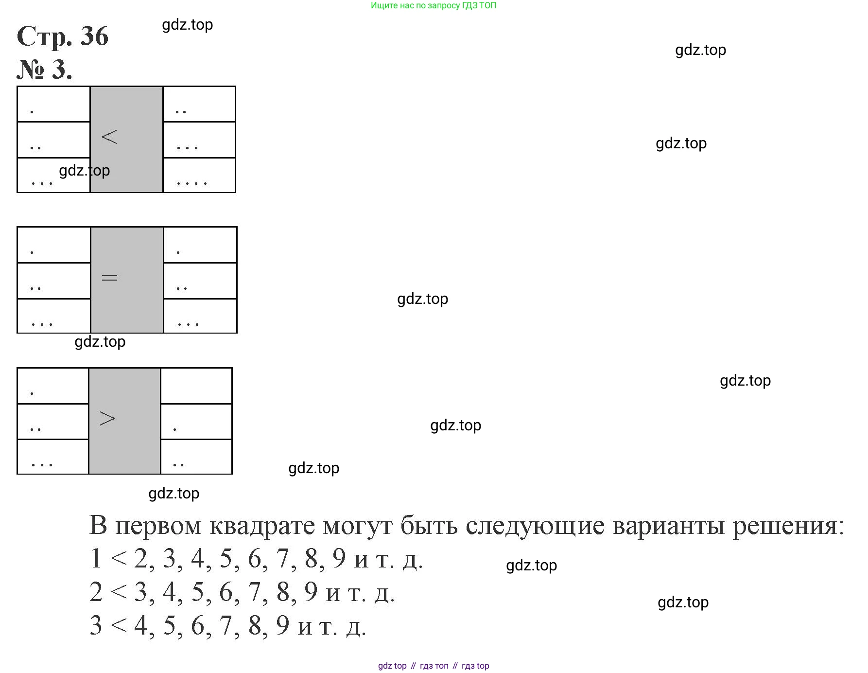 Математика, 1 класс рабочая тетрадь, автор: Петерсон Людмила Георгиевна, издательство Просвещение, Москва, 2020, жёлтого цвета, Часть 2, страница 36, номер 3, Решение 2020-2022