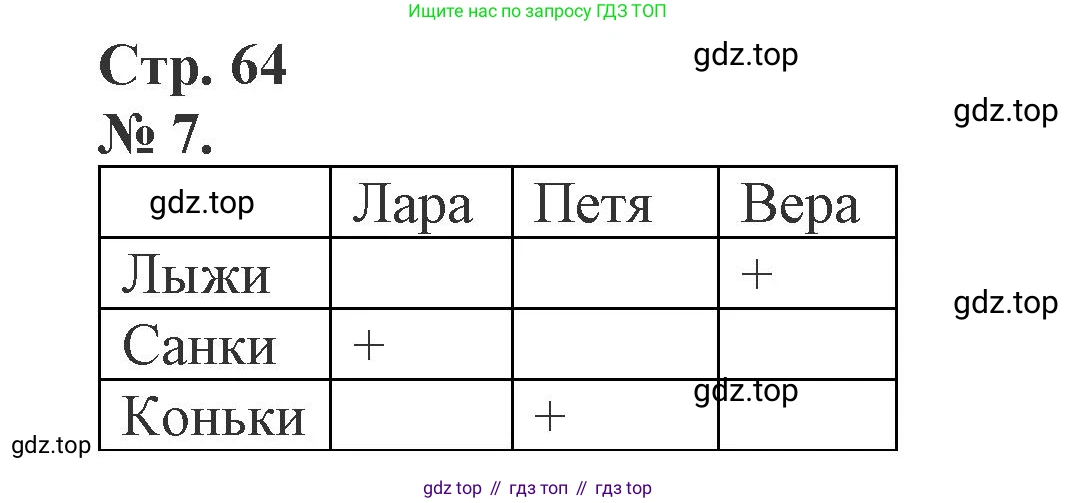Математика, 1 класс рабочая тетрадь, автор: Петерсон Людмила Георгиевна, издательство Просвещение, Москва, 2020, жёлтого цвета, Часть 2, страница 64, номер 7, Решение 2020-2022