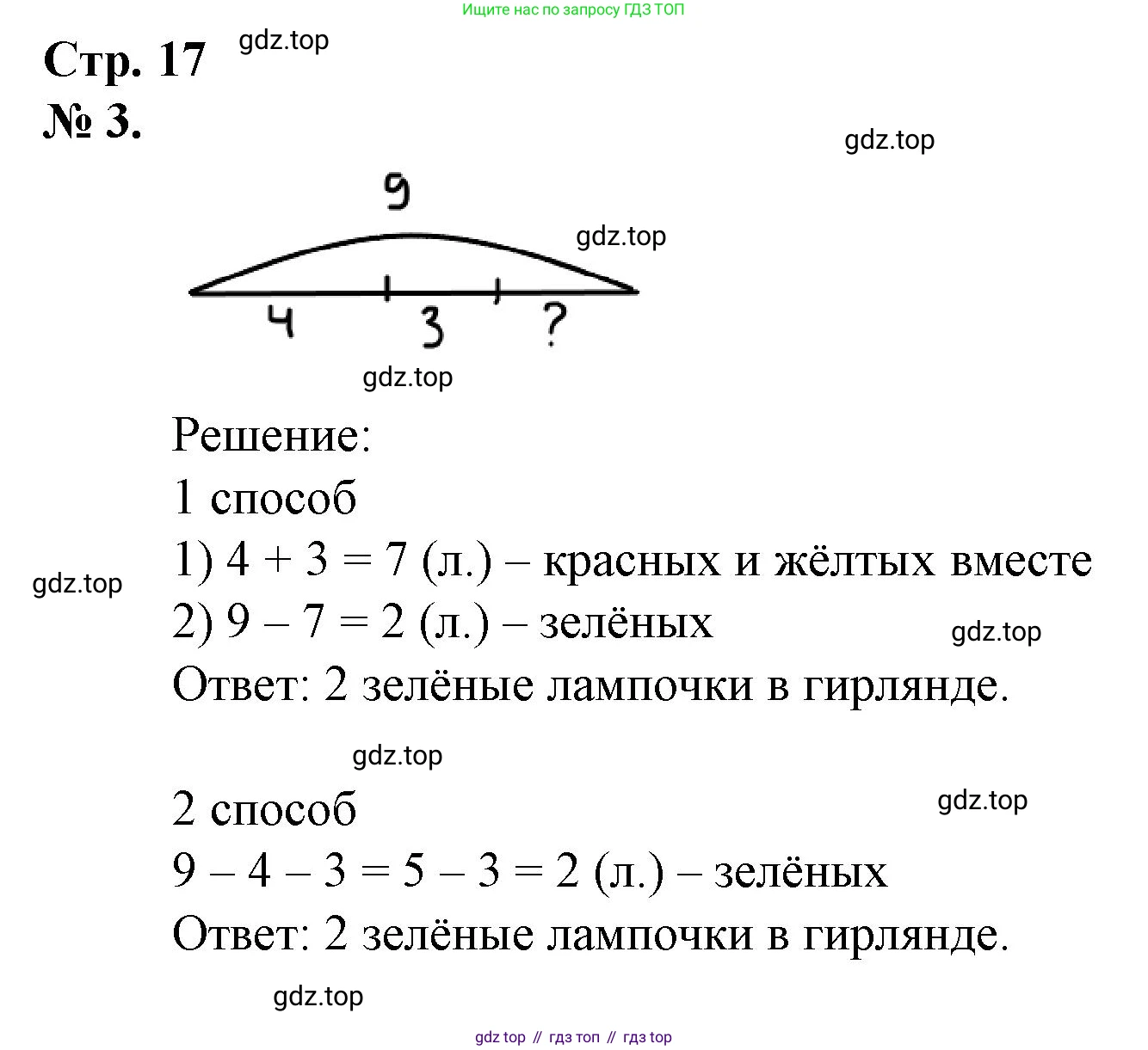 Математика, 1 класс рабочая тетрадь, автор: Петерсон Людмила Георгиевна, издательство Просвещение, Москва, 2020, жёлтого цвета, Часть 3, страница 17, номер 3, Решение 2020-2022
