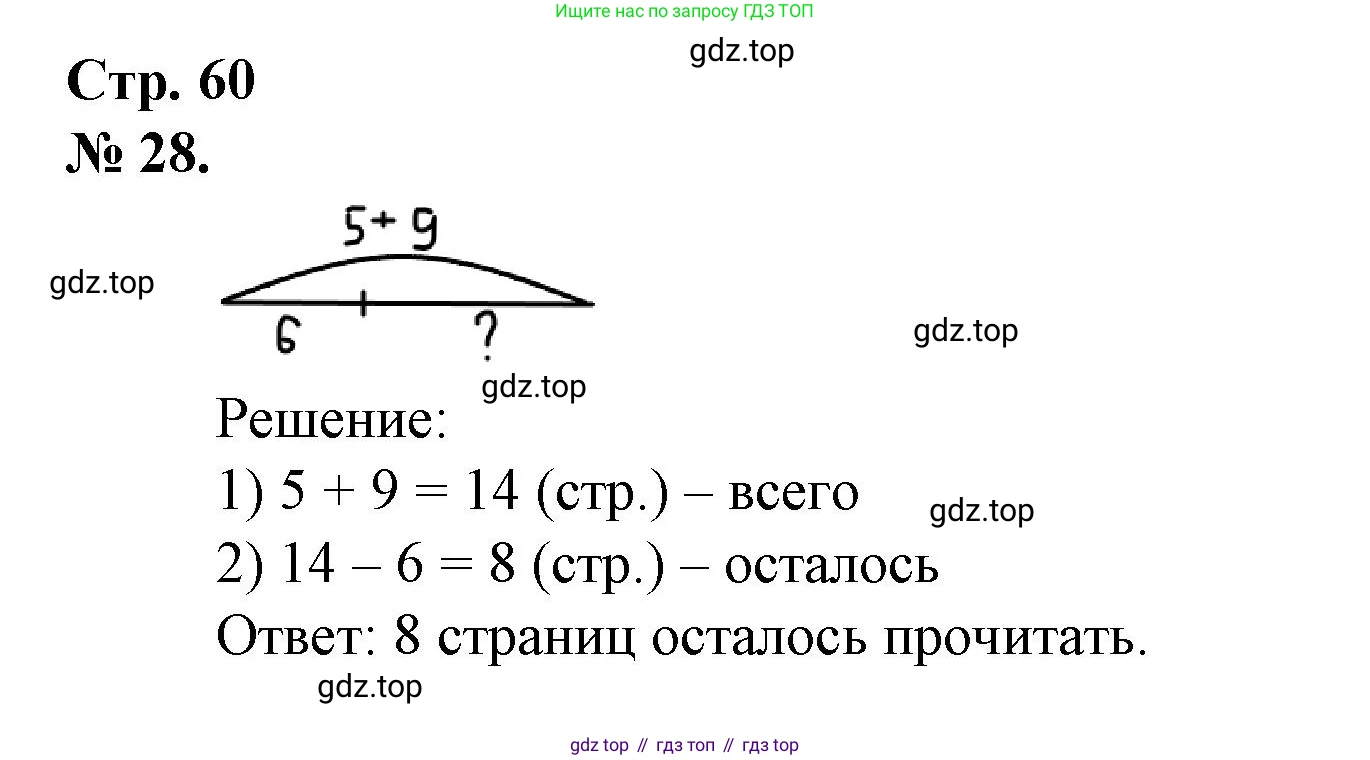 Математика, 1 класс рабочая тетрадь, автор: Петерсон Людмила Георгиевна, издательство Просвещение, Москва, 2020, жёлтого цвета, Часть 3, страница 60, номер 28, Решение 2020-2022
