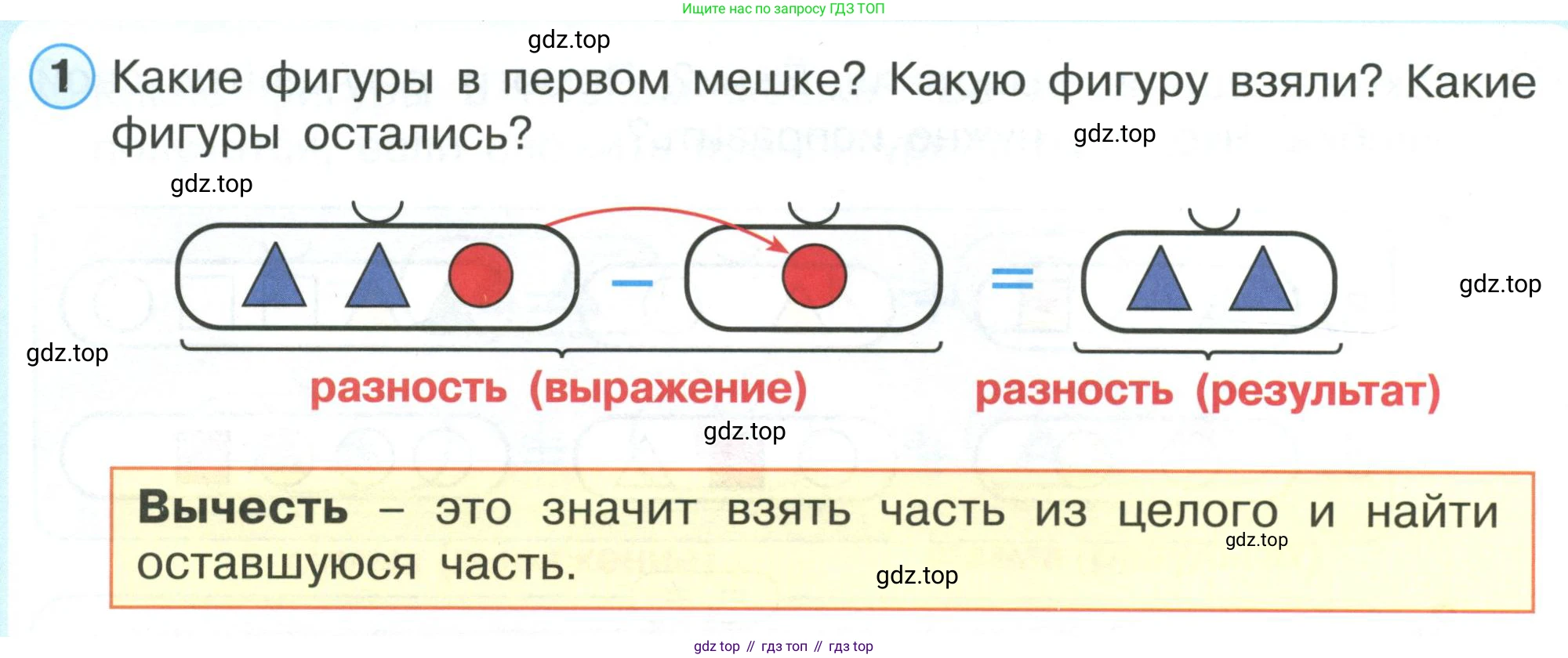 ГДЗ Математика, 1 класс Учебник, автор: Петерсон Людмила Георгиевна, издательство Просвещение, Москва, 2022, жёлтого цвета, Часть 1, страница 20, номер 1, Условие