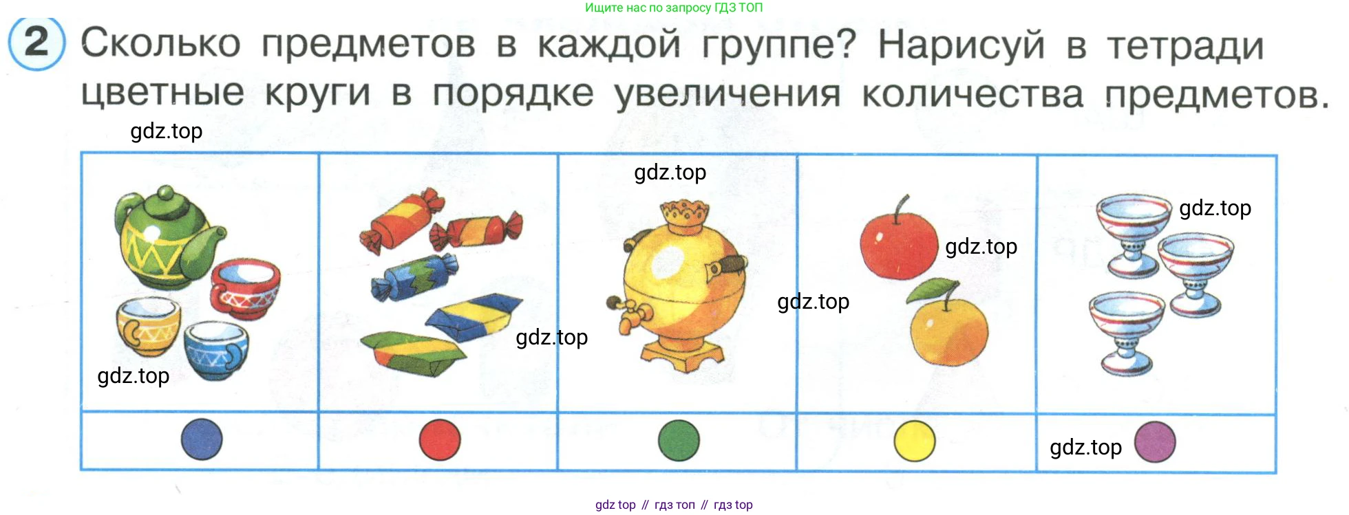 ГДЗ Математика, 1 класс Учебник, автор: Петерсон Людмила Георгиевна, издательство Просвещение, Москва, 2022, жёлтого цвета, Часть 1, страница 42, номер 2, Условие