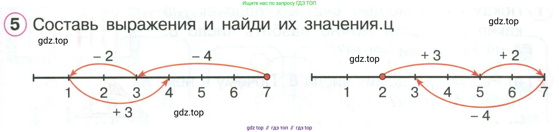 ГДЗ Математика, 1 класс Учебник, автор: Петерсон Людмила Георгиевна, издательство Просвещение, Москва, 2022, жёлтого цвета, Часть 2, страница 13, номер 5, Условие