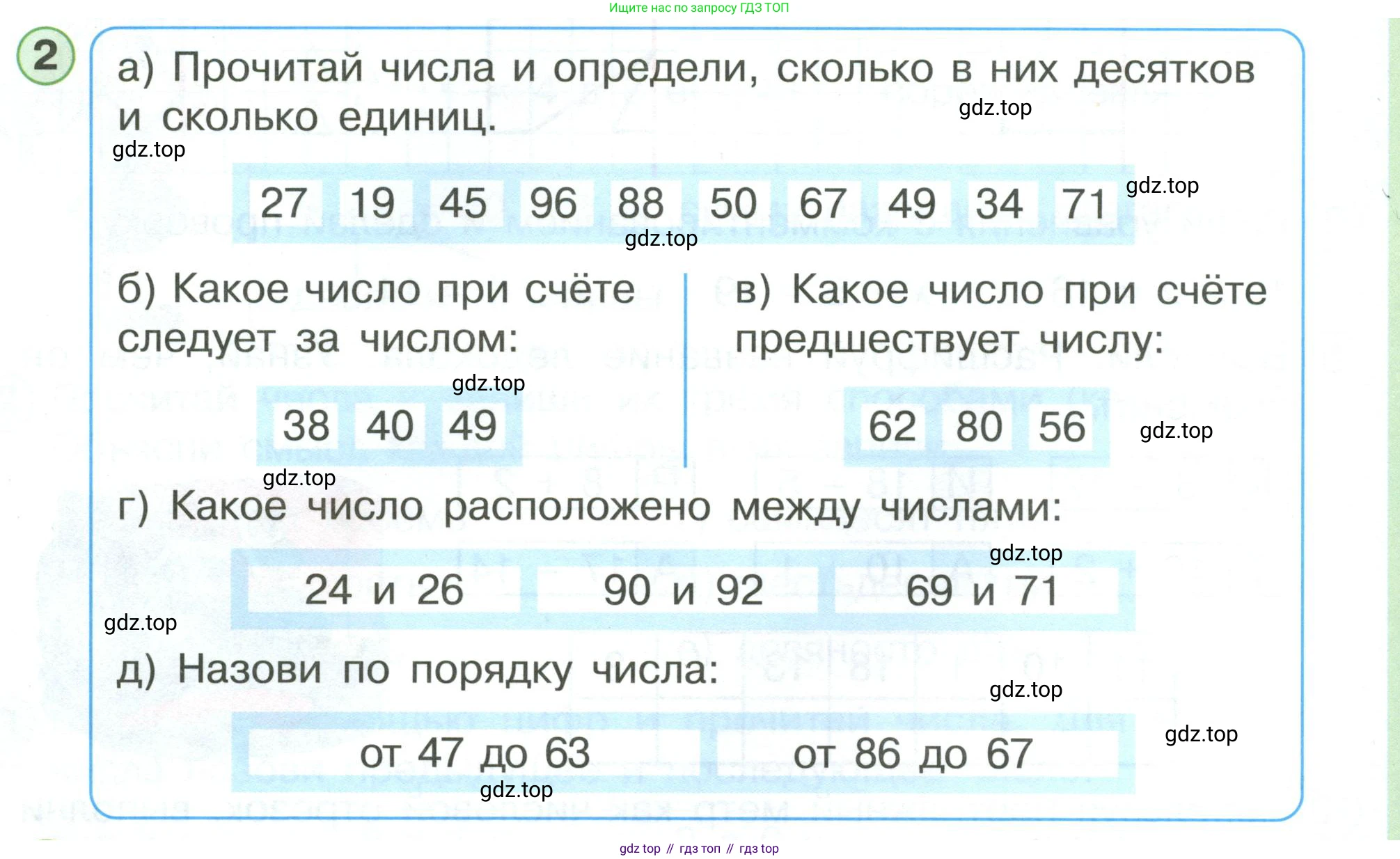 ГДЗ Математика, 1 класс Учебник, автор: Петерсон Людмила Георгиевна, издательство Просвещение, Москва, 2022, жёлтого цвета, Часть 3, страница 64, номер 2, Условие