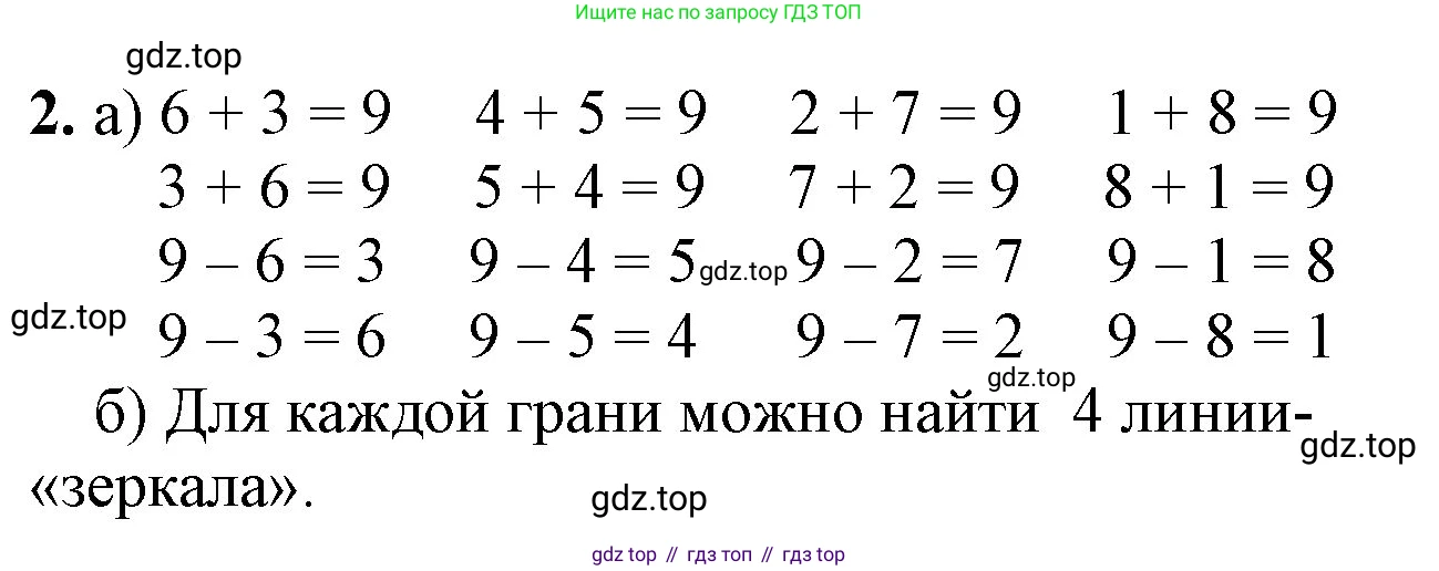ГДЗ Математика, 1 класс Учебник, автор: Петерсон Людмила Георгиевна, издательство Просвещение, Москва, 2022, жёлтого цвета, Часть 2, страница 36, номер 2, Решение