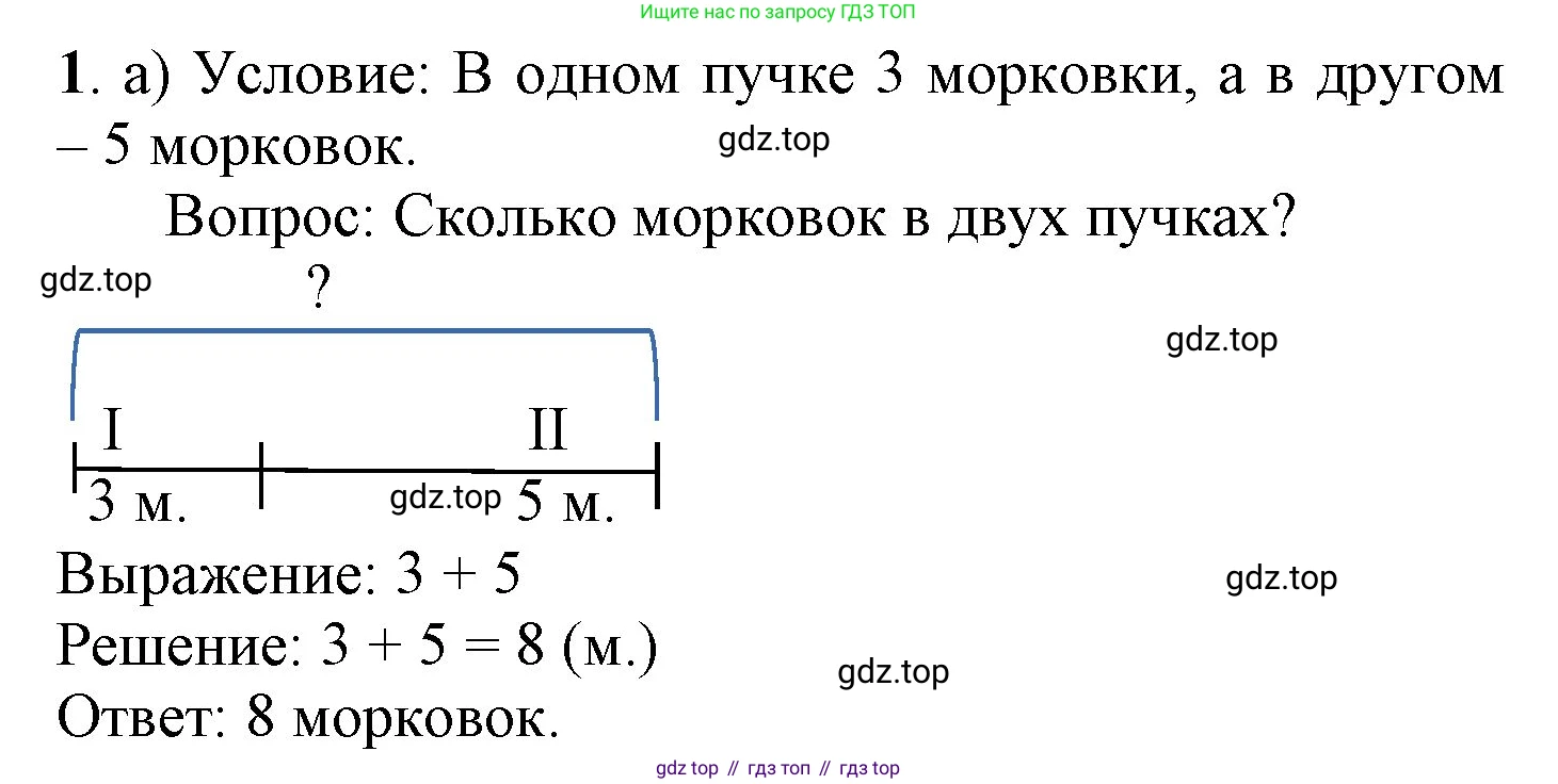 ГДЗ Математика, 1 класс Учебник, автор: Петерсон Людмила Георгиевна, издательство Просвещение, Москва, 2022, жёлтого цвета, Часть 2, страница 46, номер 1, Решение