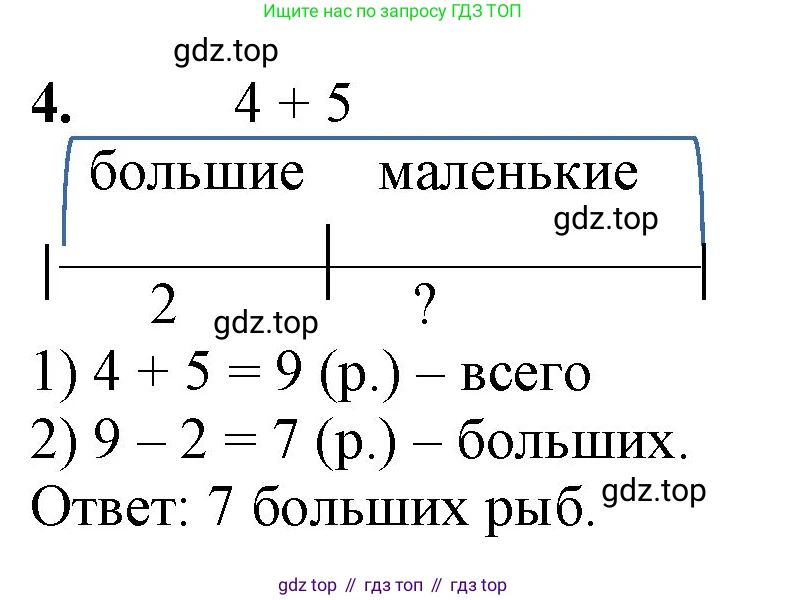 ГДЗ Математика, 1 класс Учебник, автор: Петерсон Людмила Георгиевна, издательство Просвещение, Москва, 2022, жёлтого цвета, Часть 3, страница 44, номер 4, Решение