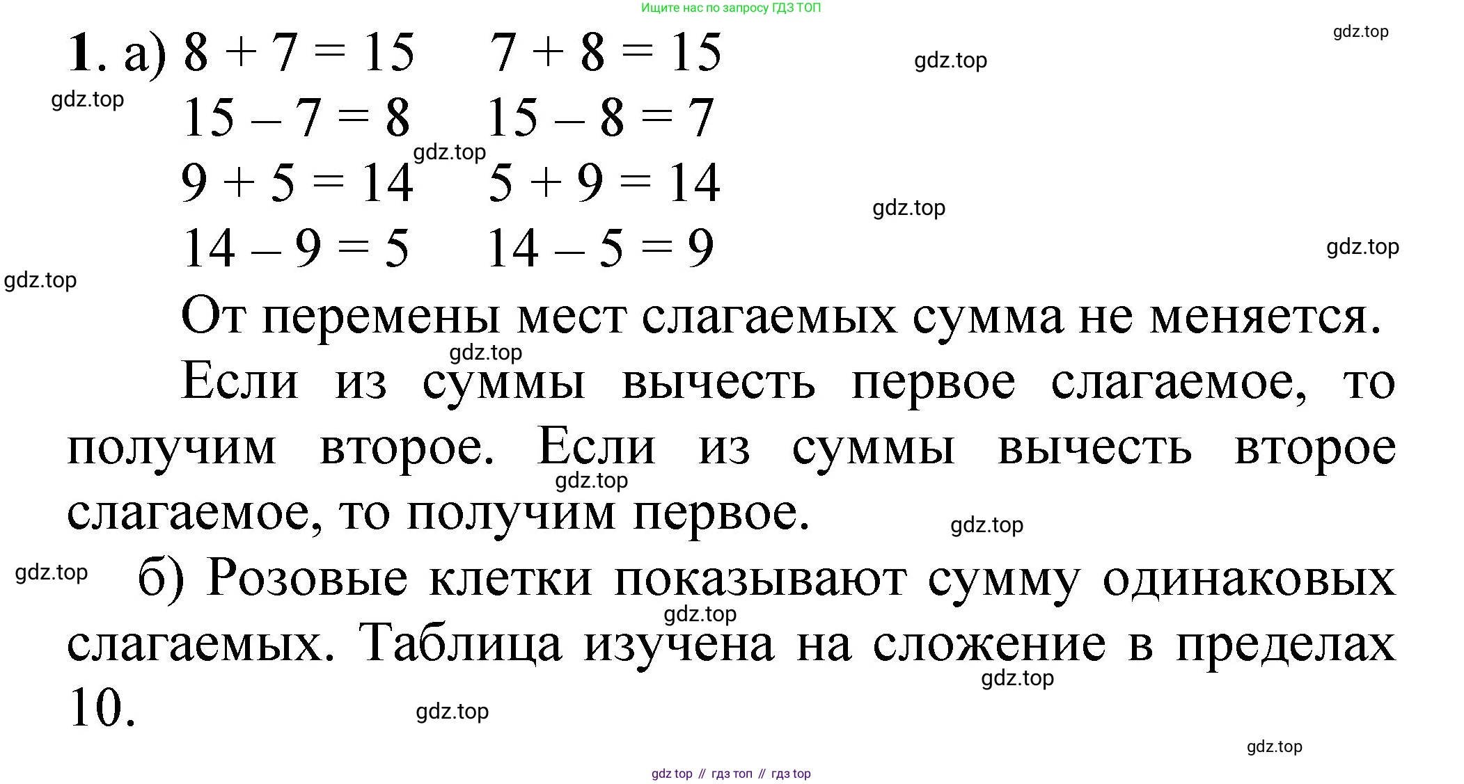 ГДЗ Математика, 1 класс Учебник, автор: Петерсон Людмила Георгиевна, издательство Просвещение, Москва, 2022, жёлтого цвета, Часть 3, страница 74, номер 1, Решение