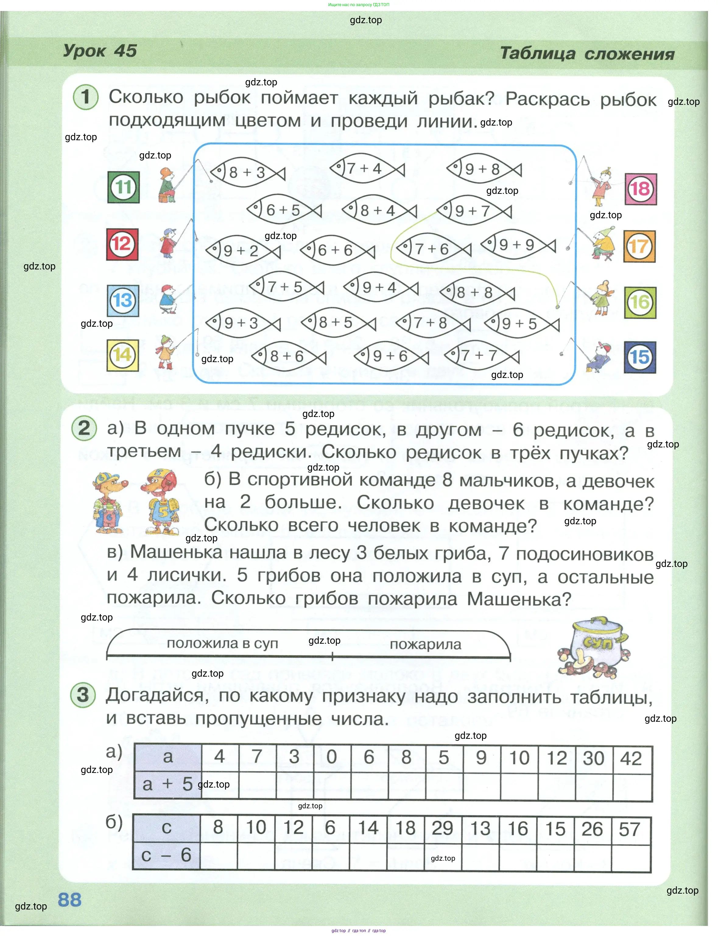 Математика, 1 класс учебное пособие - тетрадь, автор: Петерсон Людмила Георгиевна, издательство Просвещение, Москва, 2024, жёлтого цвета, Часть 3, страница 88