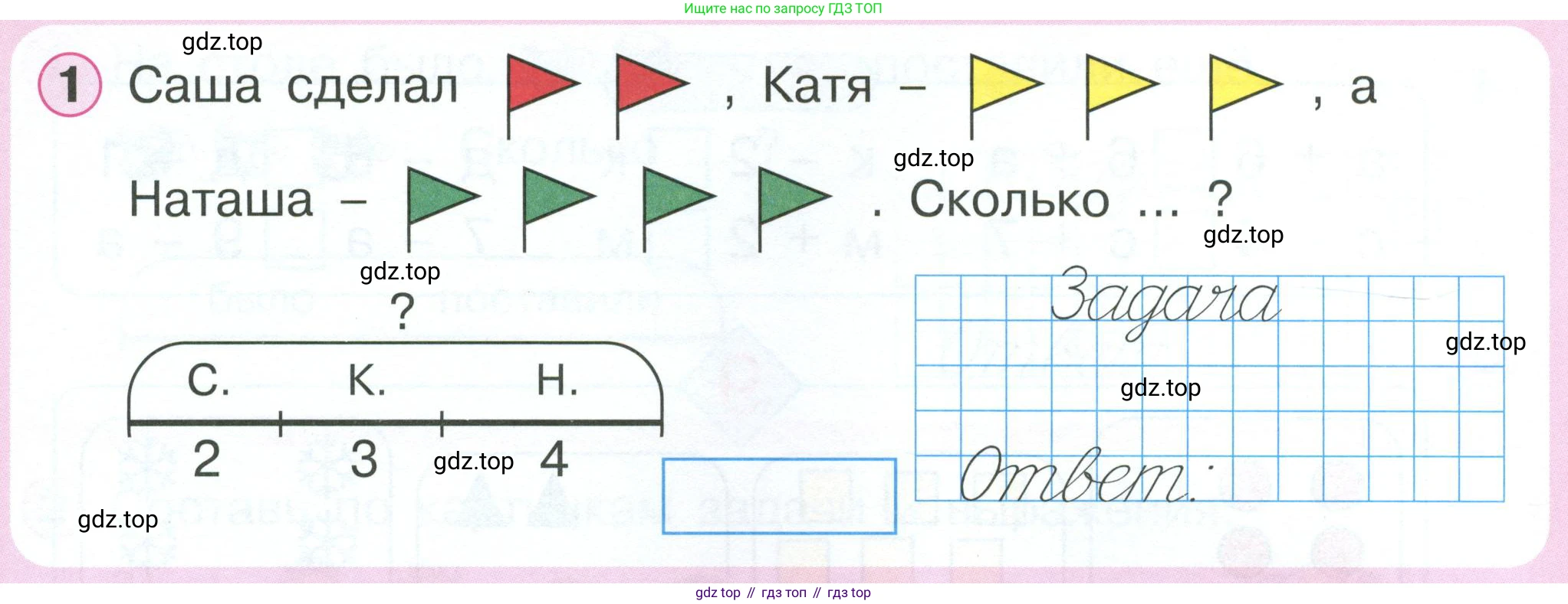 Математика, 1 класс учебное пособие - тетрадь, автор: Петерсон Людмила Георгиевна, издательство Просвещение, Москва, 2024, жёлтого цвета, Часть 2, страница 50, номер 1, Условие 2023