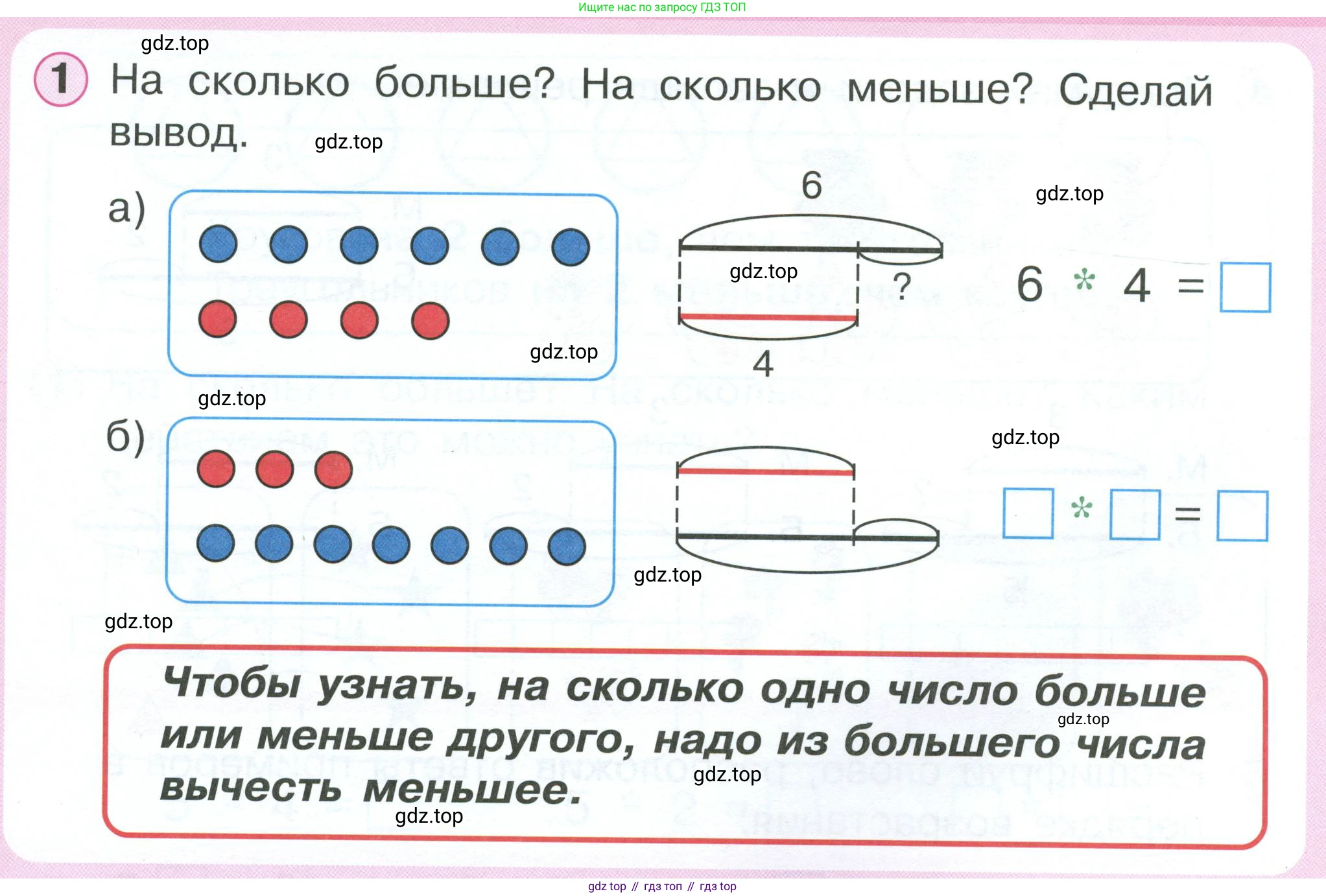 Математика, 1 класс учебное пособие - тетрадь, автор: Петерсон Людмила Георгиевна, издательство Просвещение, Москва, 2024, жёлтого цвета, Часть 2, страница 54, номер 1, Условие 2023