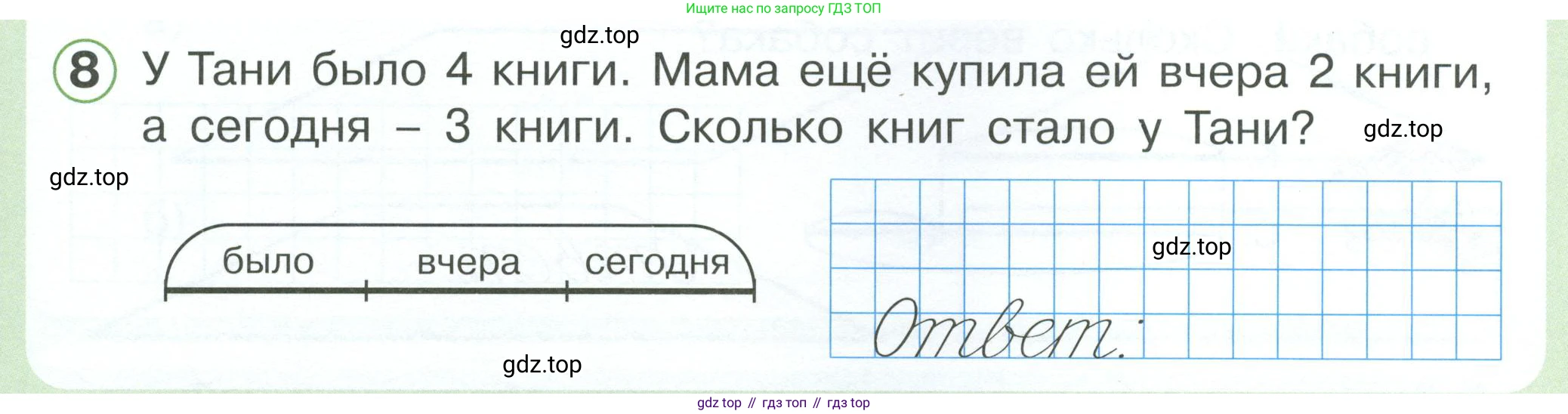 Математика, 1 класс учебное пособие - тетрадь, автор: Петерсон Людмила Георгиевна, издательство Просвещение, Москва, 2024, жёлтого цвета, Часть 3, страница 7, номер 8, Условие 2023