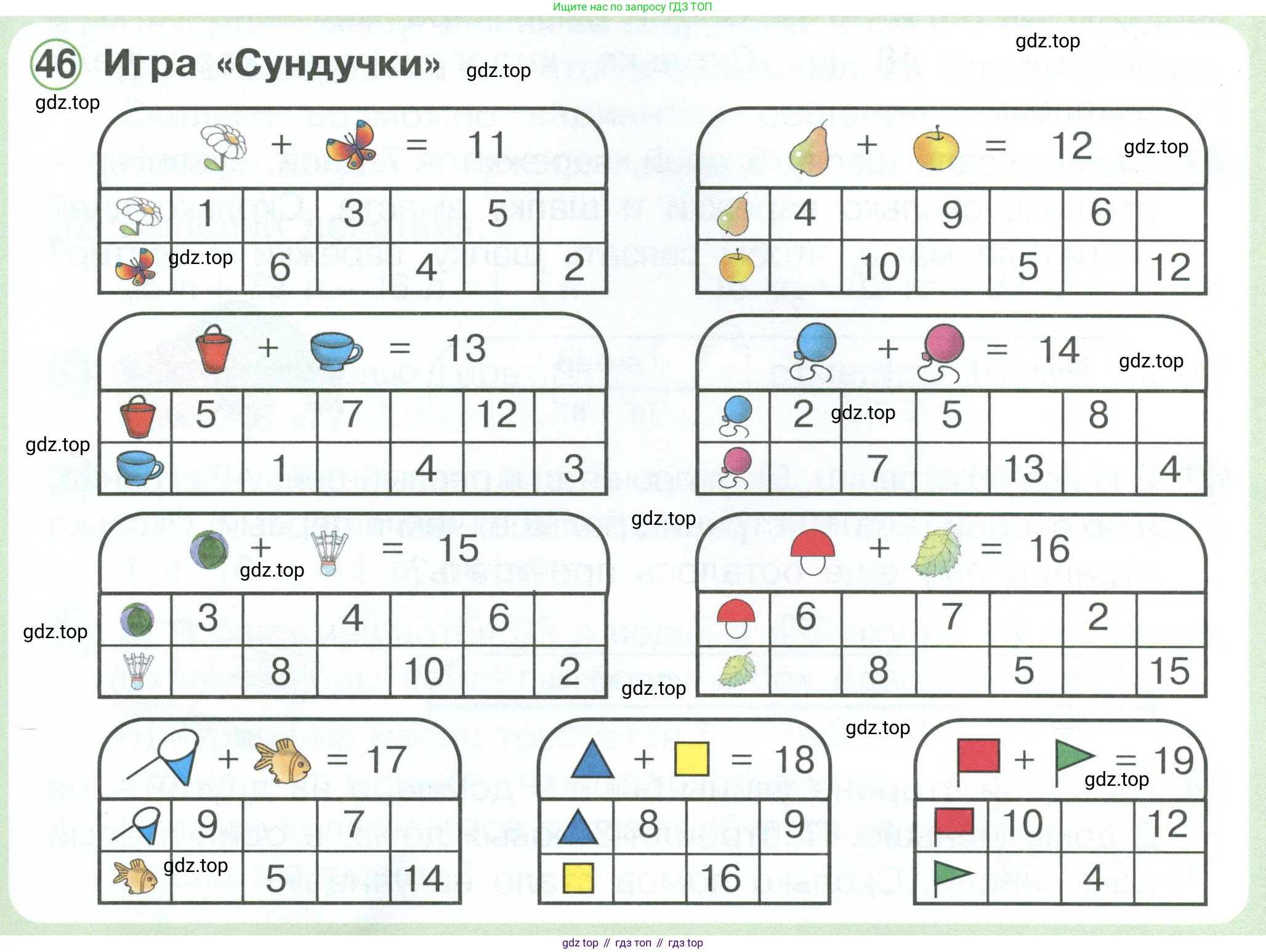 Математика, 1 класс учебное пособие - тетрадь, автор: Петерсон Людмила Георгиевна, издательство Просвещение, Москва, 2024, жёлтого цвета, Часть 3, страница 96, номер 46, Условие 2023