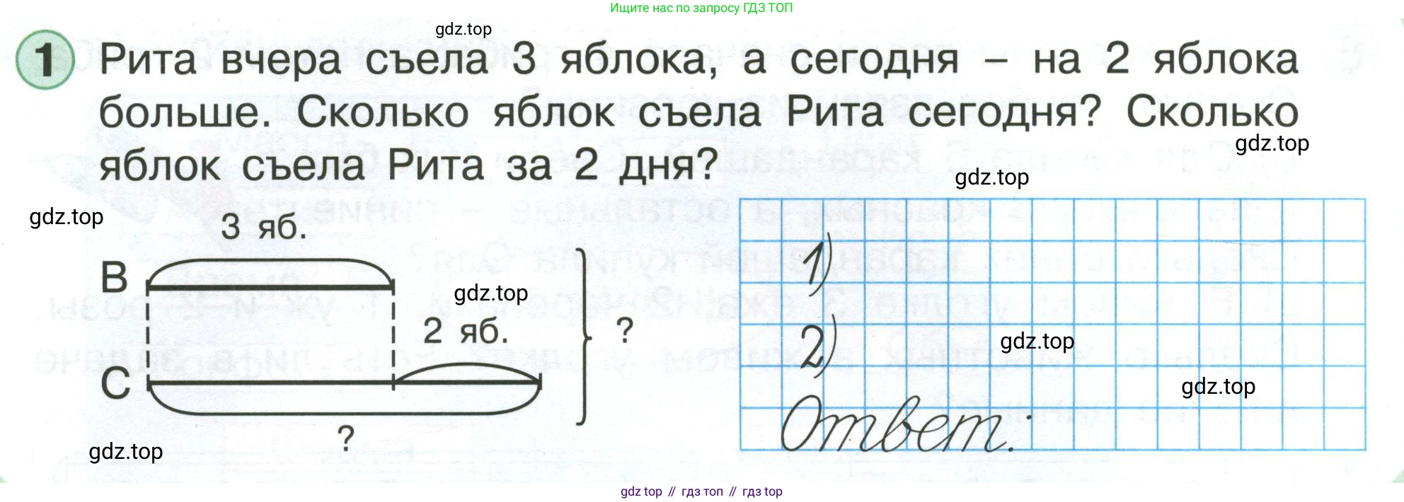 Математика, 1 класс учебное пособие - тетрадь, автор: Петерсон Людмила Георгиевна, издательство Просвещение, Москва, 2024, жёлтого цвета, Часть 3, страница 18, номер 1, Условие (2021-2022)