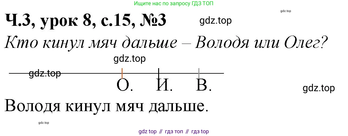 Математика, 1 класс учебное пособие - тетрадь, автор: Петерсон Людмила Георгиевна, издательство Просвещение, Москва, 2024, жёлтого цвета, Часть 3, страница 15, номер 3, Решение (2021-2022)