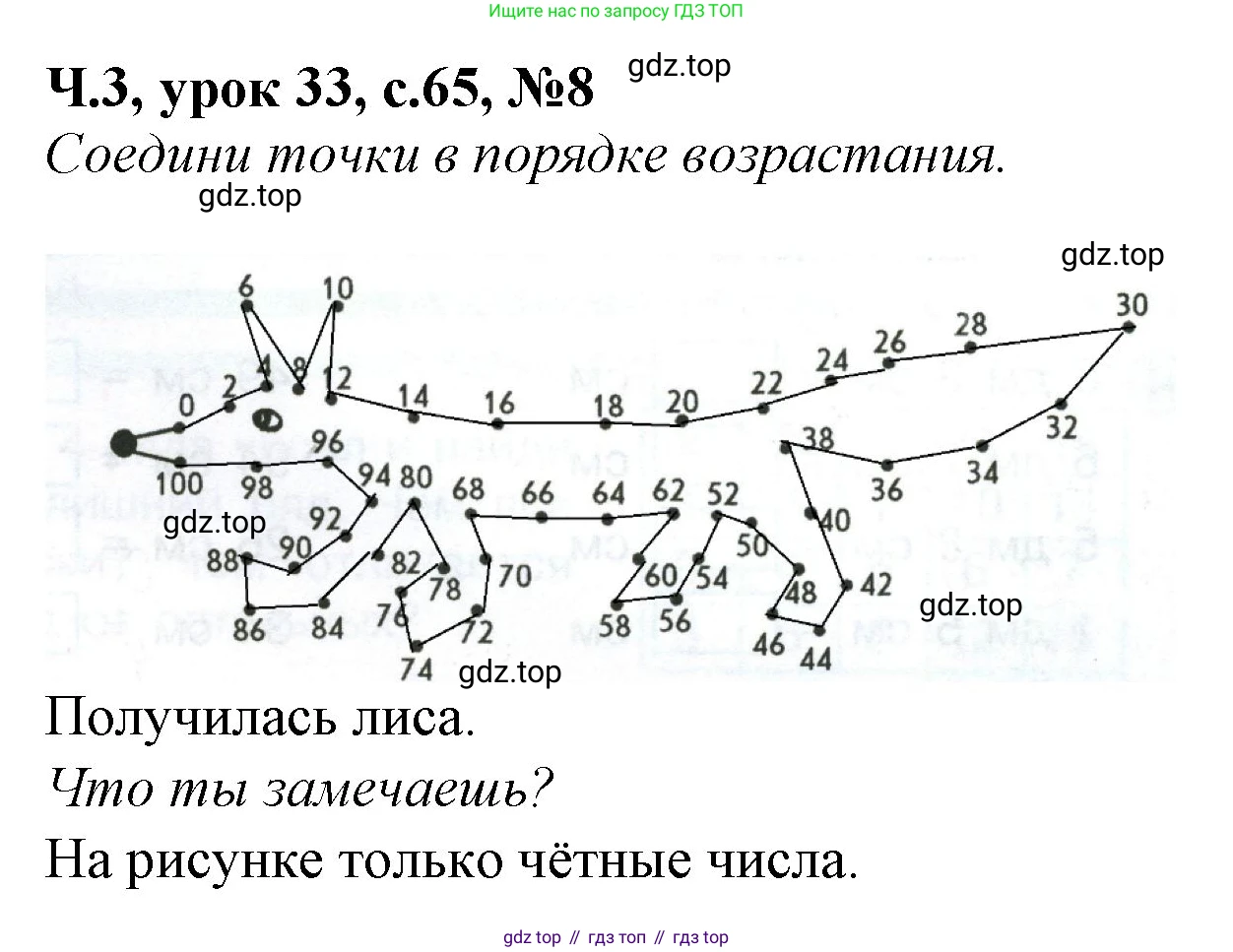 Математика, 1 класс учебное пособие - тетрадь, автор: Петерсон Людмила Георгиевна, издательство Просвещение, Москва, 2024, жёлтого цвета, Часть 3, страница 65, номер 8, Решение (2021-2022)