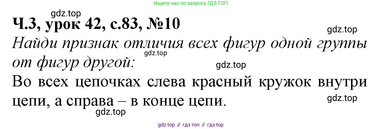 Математика, 1 класс учебное пособие - тетрадь, автор: Петерсон Людмила Георгиевна, издательство Просвещение, Москва, 2024, жёлтого цвета, Часть 3, страница 83, номер 10, Решение (2021-2022)