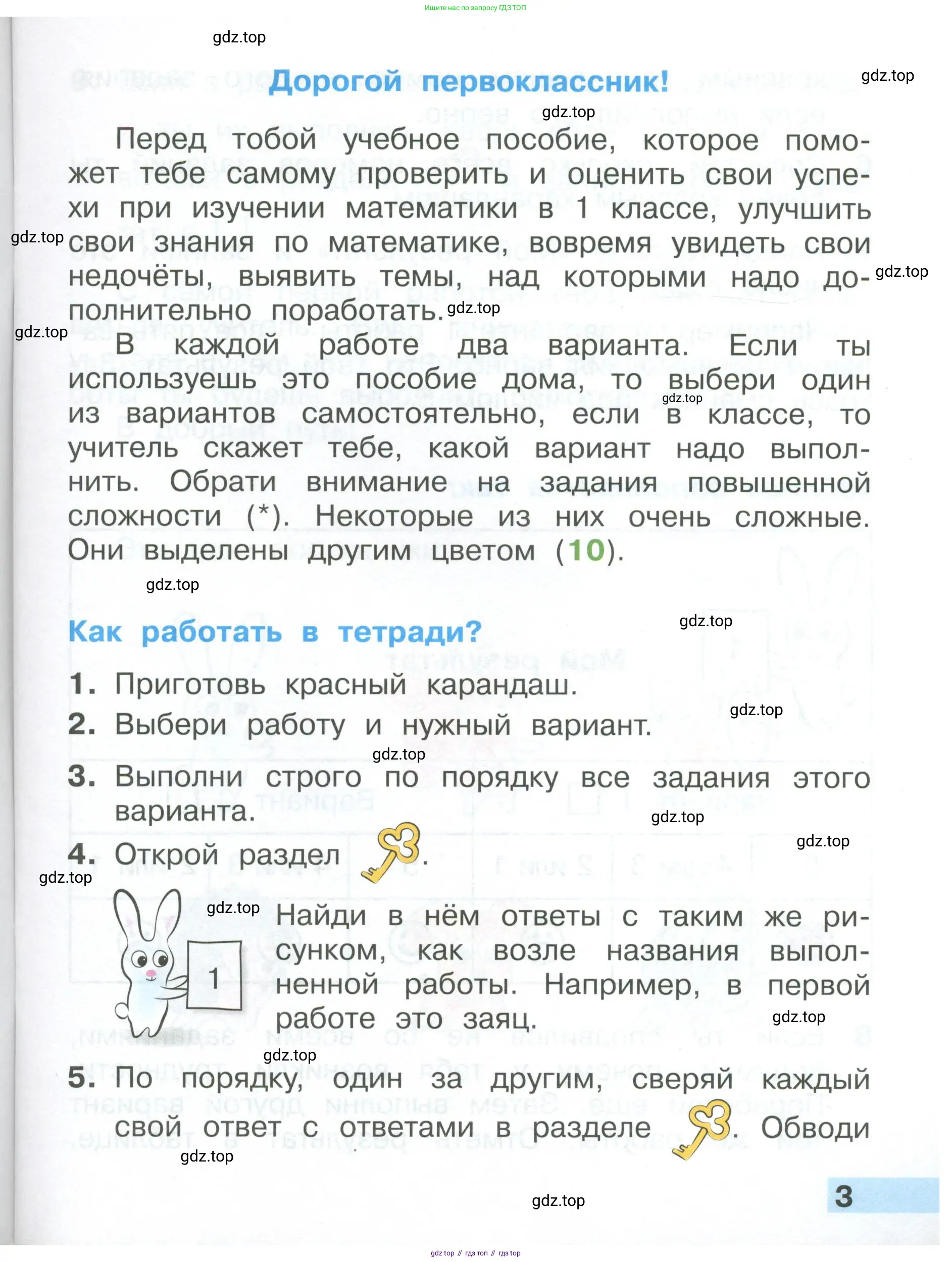 Математика, 1 класс Тетрадь учебных достижений, автор: Волкова Светлана Ивановна, издательство Просвещение, Москва, 2023, белого цвета, страница 3