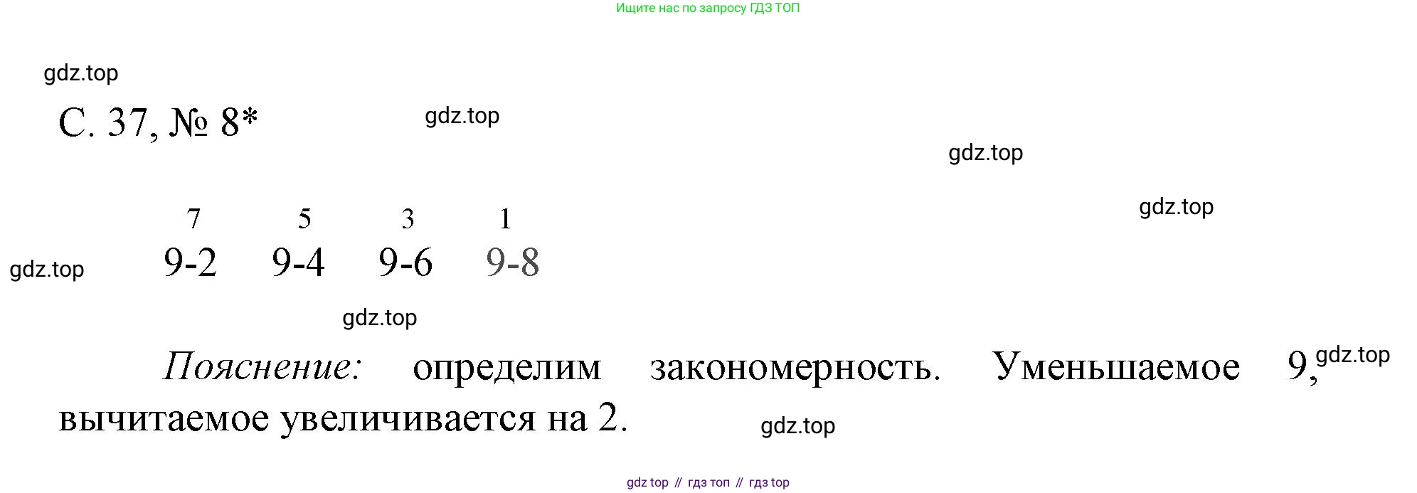 Математика, 1 класс Тетрадь учебных достижений, автор: Волкова Светлана Ивановна, издательство Просвещение, Москва, 2023, белого цвета, страница 37, номер 8, Решение
