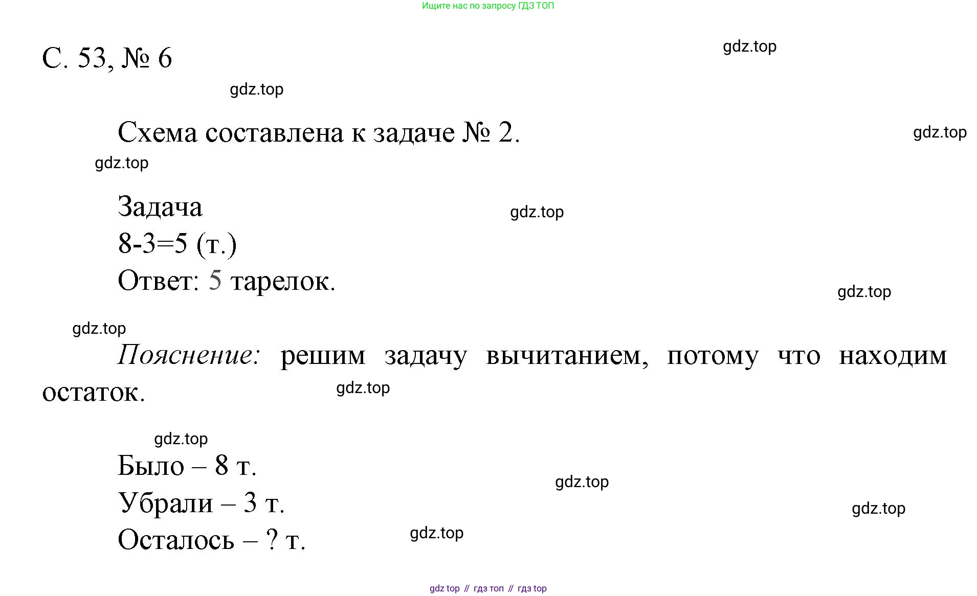 Математика, 1 класс Тетрадь учебных достижений, автор: Волкова Светлана Ивановна, издательство Просвещение, Москва, 2023, белого цвета, страница 53, номер 6, Решение