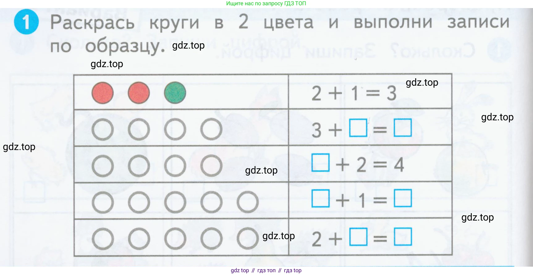 Математика, 1 класс Проверочные работы, автор: Волкова Светлана Ивановна, издательство Просвещение, Москва, 2023, белого цвета, страница 10, номер 1, Условие