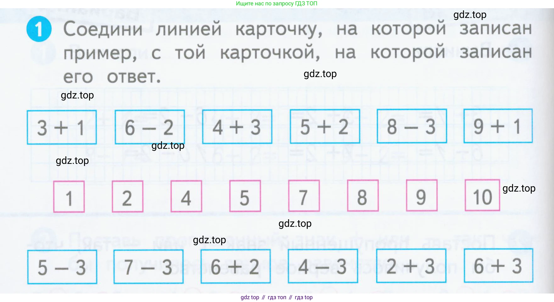 Математика, 1 класс Проверочные работы, автор: Волкова Светлана Ивановна, издательство Просвещение, Москва, 2023, белого цвета, страница 22, номер 1, Условие