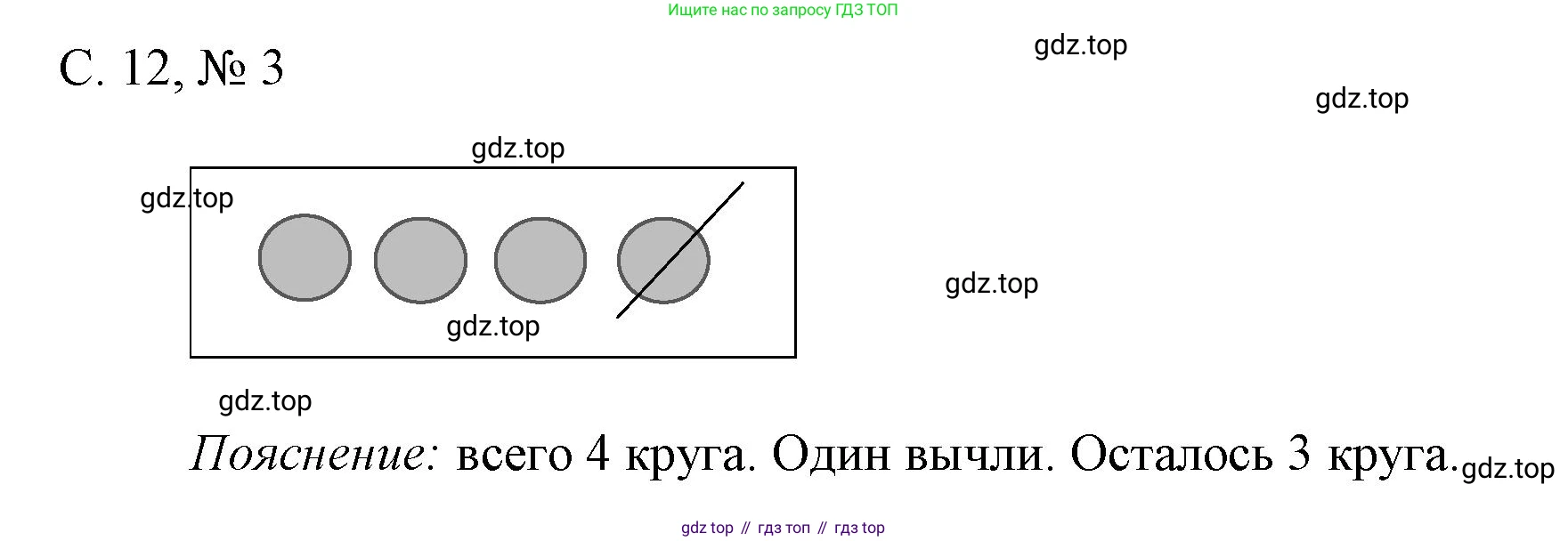 Математика, 1 класс Проверочные работы, автор: Волкова Светлана Ивановна, издательство Просвещение, Москва, 2023, белого цвета, страница 12, номер 3, Решение