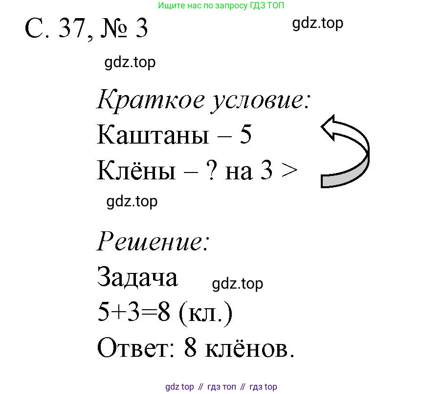 Математика, 1 класс Проверочные работы, автор: Волкова Светлана Ивановна, издательство Просвещение, Москва, 2023, белого цвета, страница 37, номер 3, Решение